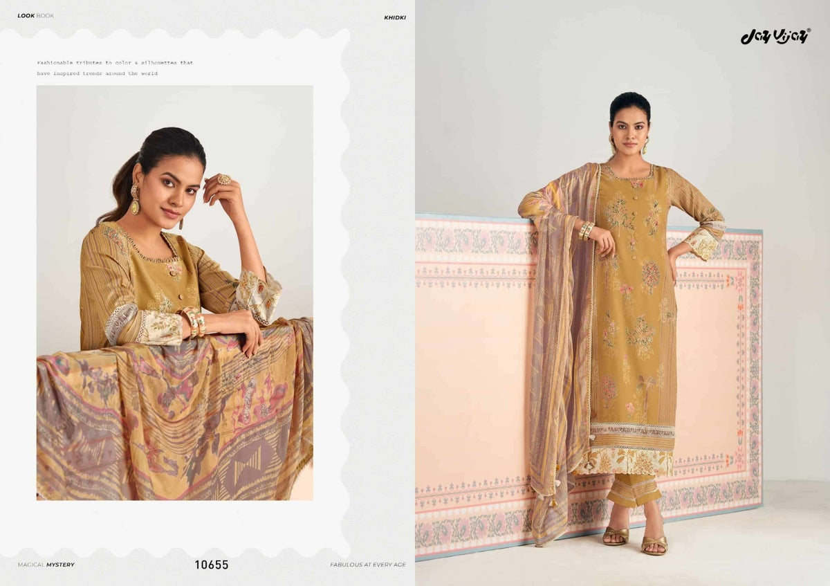 Jay Vijay Hits Of Khidki Vol 4 Pure Cotton Salwar Suit - Amrah Wholesale