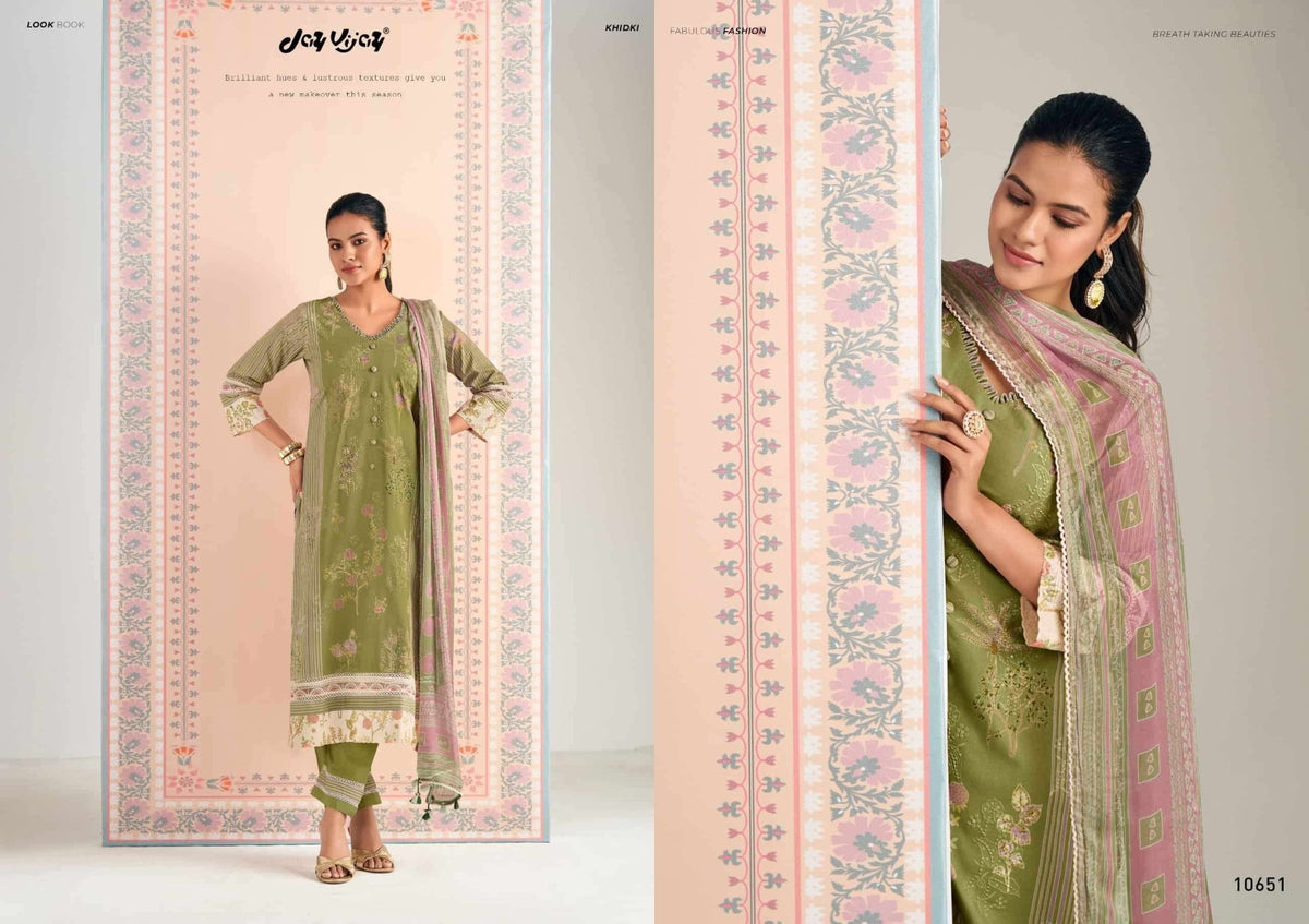 Jay Vijay Hits Of Khidki Vol 4 Pure Cotton Salwar Suit - Amrah Wholesale
