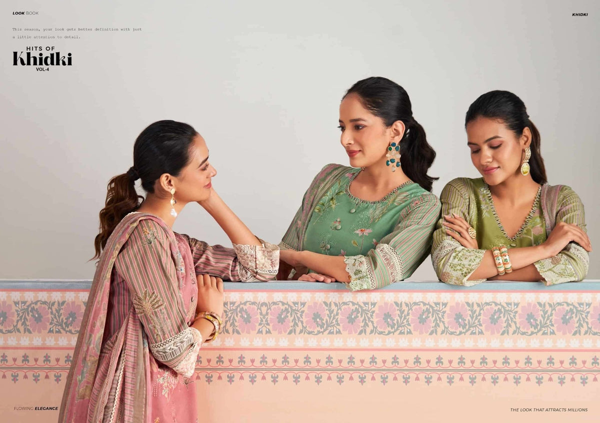 Jay Vijay Hits Of Khidki Vol 4 Pure Cotton Salwar Suit - Amrah Wholesale