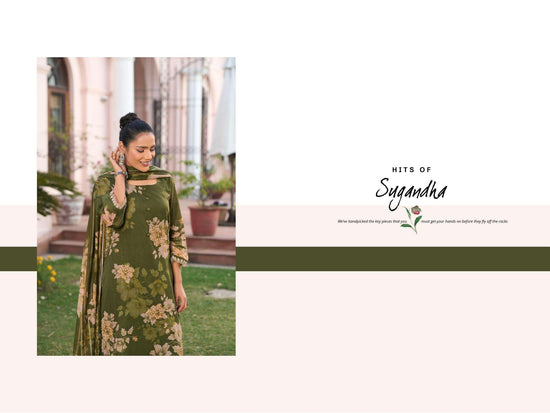 Jay Vijay Hits Of Sugandha Mal Mal Unstitched Dress Material - Amrah Wholesale