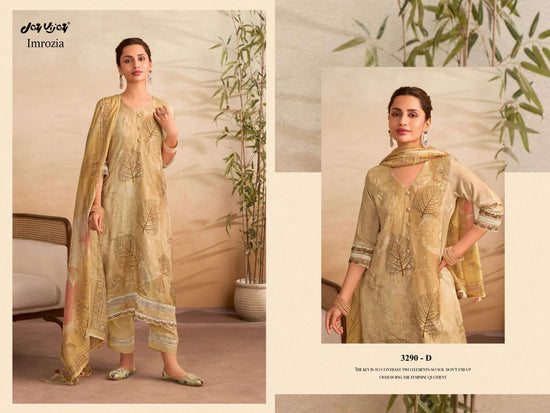 Jay Vijay Imrozia 3290 Muslin Dress Material - Amrah Wholesale