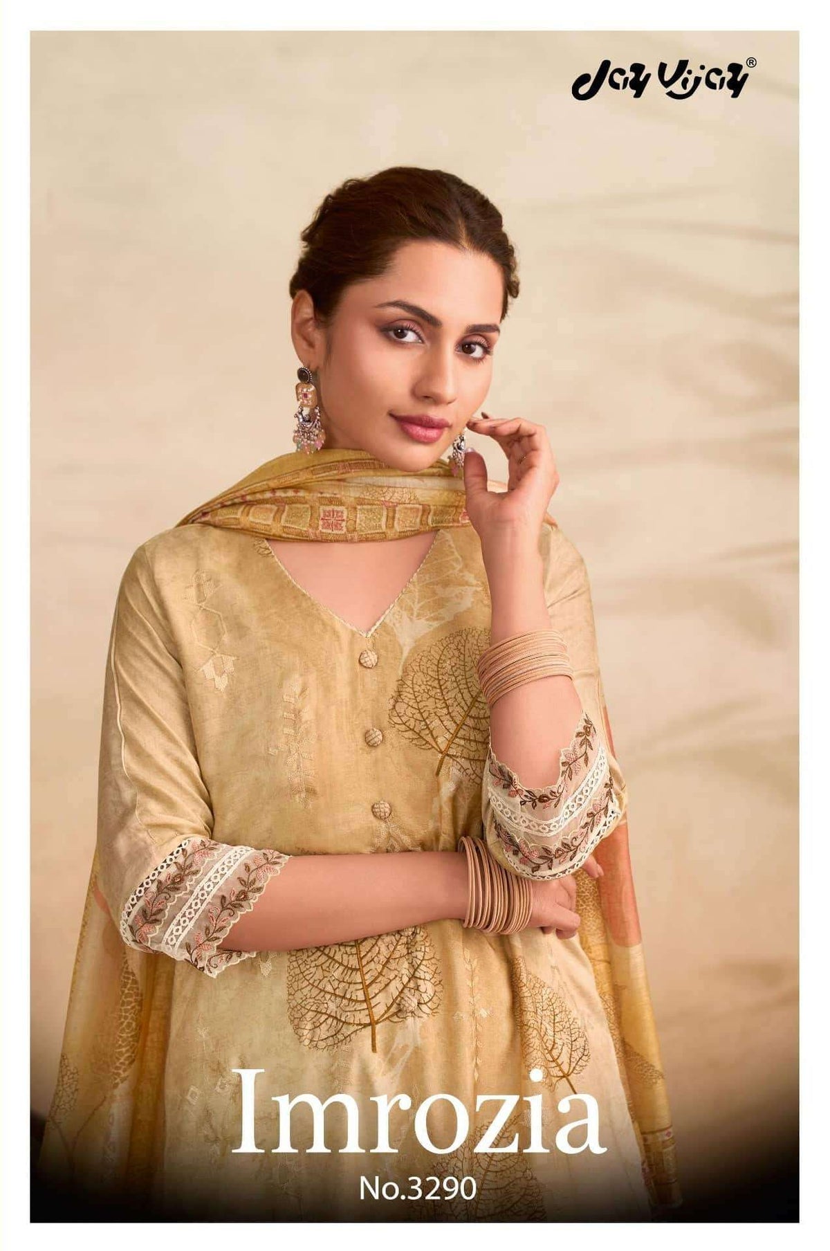 Jay Vijay Imrozia 3290 Muslin Dress Material - Amrah Wholesale