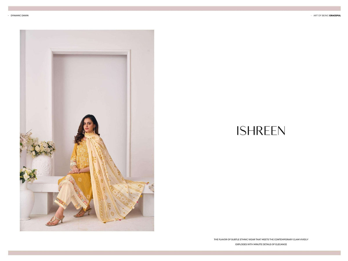 Jay Vijay Ishreen 3280 Pure Cotton Dress Material - Amrah Wholesale