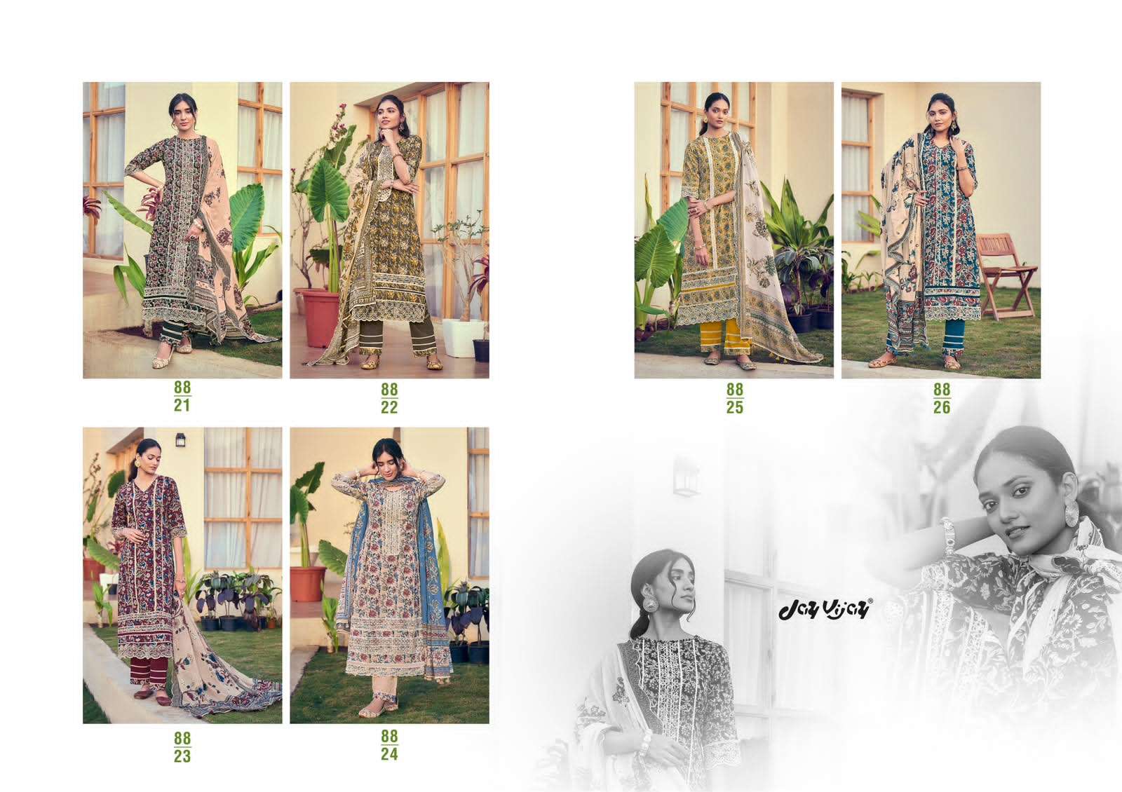 Jay Vijay Jahaan Pure Cotton Dress Material - Amrah Wholesale