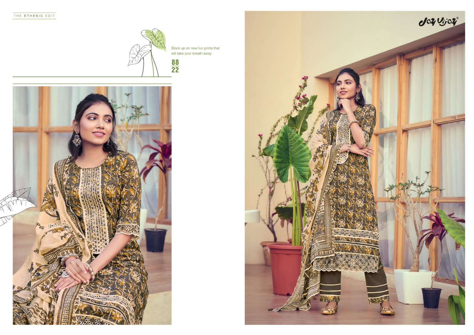 Jay Vijay Jahaan Pure Cotton Dress Material - Amrah Wholesale