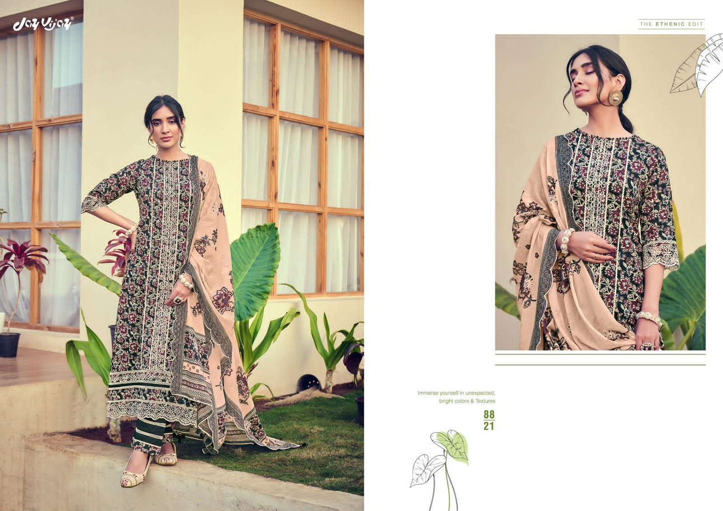Jay Vijay Jahaan Pure Cotton Dress Material - Amrah Wholesale