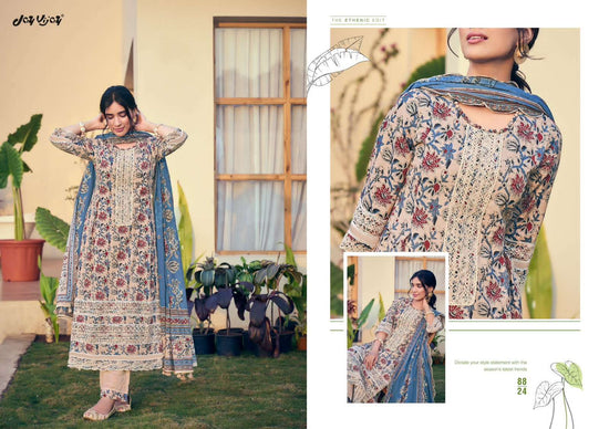 Jay Vijay Jahaan Pure Cotton Dress Material - Amrah Wholesale