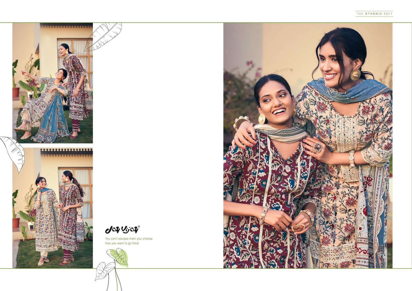 Jay Vijay Jahaan Pure Cotton Dress Material - Amrah Wholesale