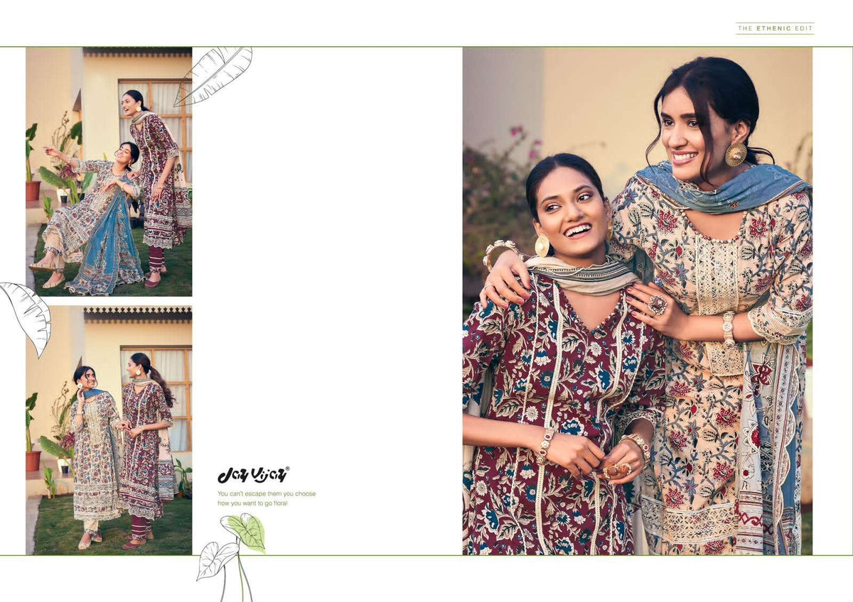 Jay Vijay Jahaan Pure Cotton Dress Material - Amrah Wholesale