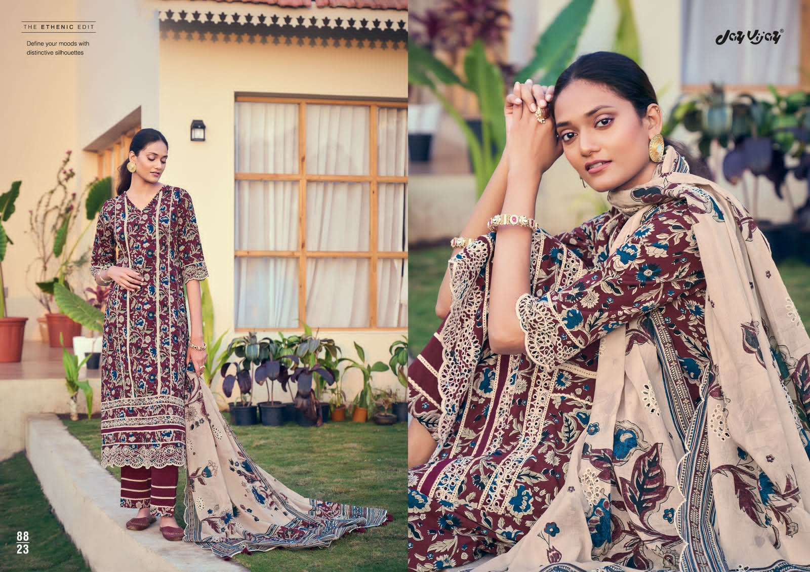 Jay Vijay Jahaan Pure Cotton Dress Material - Amrah Wholesale