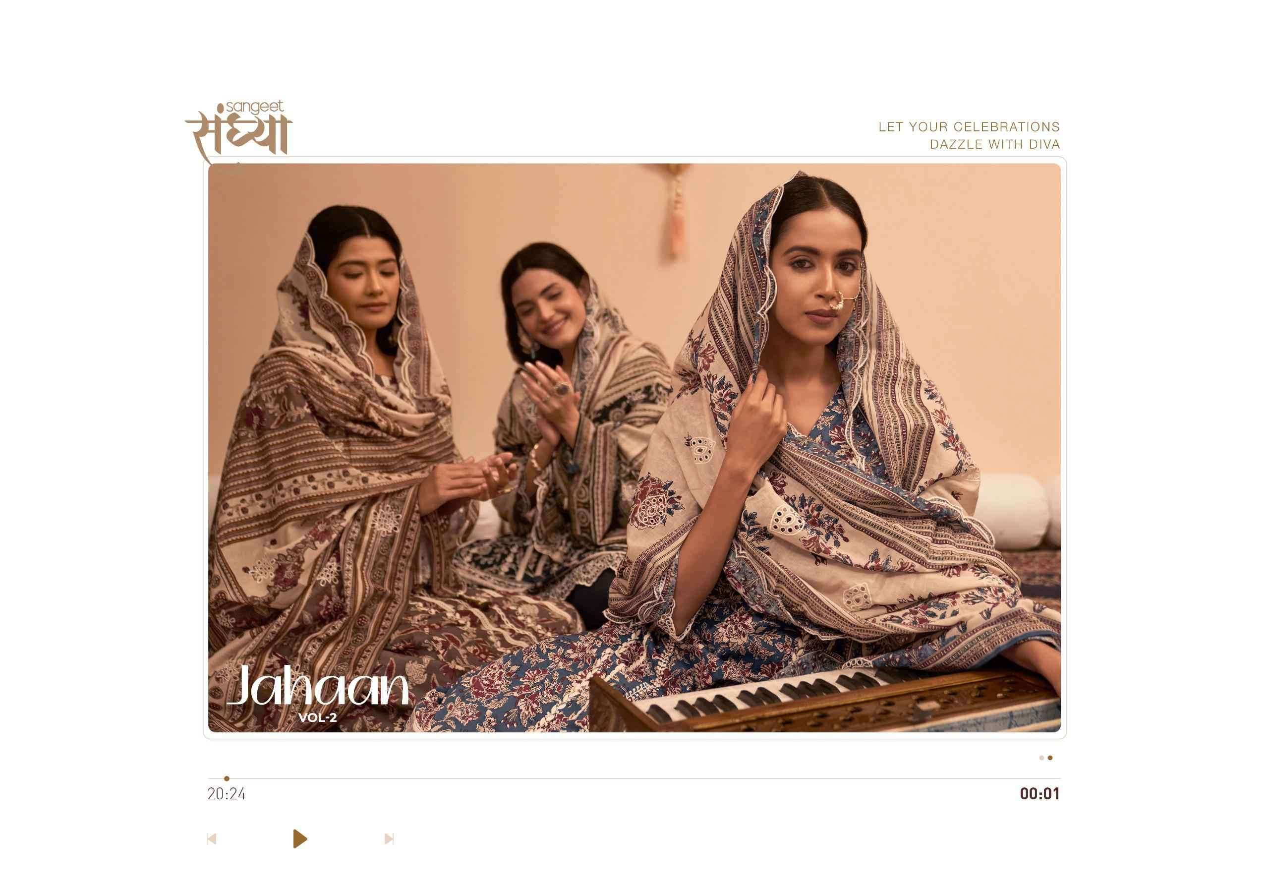 Jay Vijay Jahaan Vol 2 Pure Cotton Block Print Embroidered Dress Material