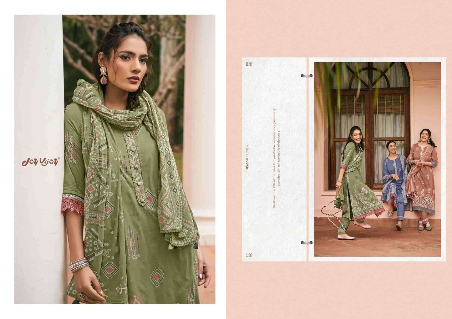 Jay Vijay Jhoom Organdy Dress Material Wholesale