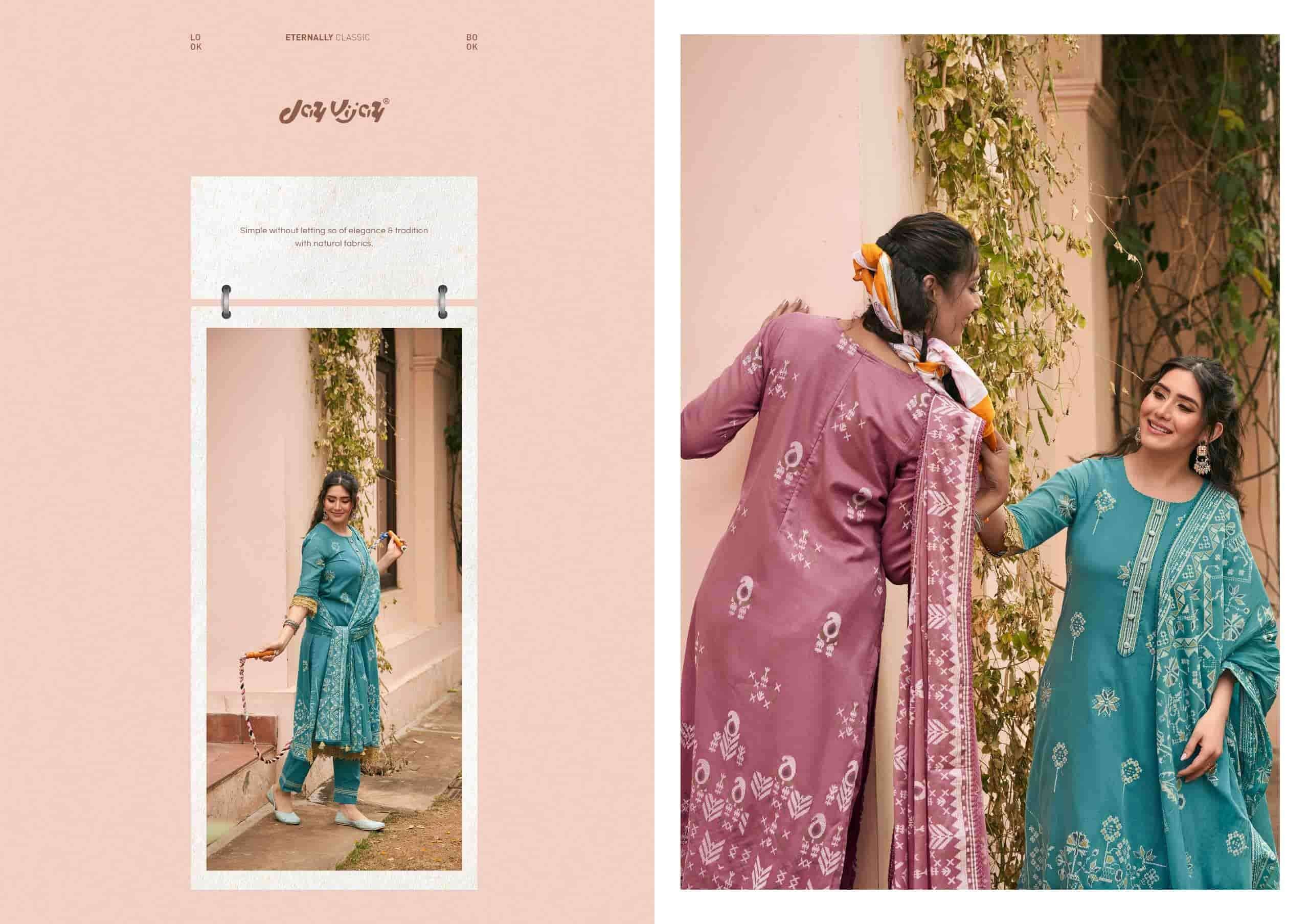 Jay Vijay Jhoom Organdy Dress Material Wholesale - Amrah Wholesale