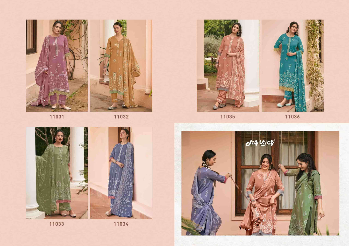 Jay Vijay Jhoom Organdy Dress Material Wholesale - Amrah Wholesale