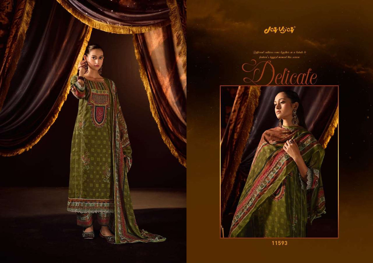 Jay Vijay Jhoomro Premium Bemberg Muslin Silk Suit Set