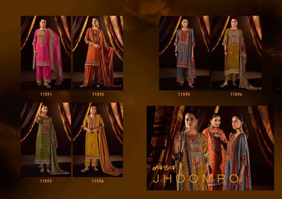 Jay Vijay Jhoomro Premium Bemberg Muslin Silk Suit Set