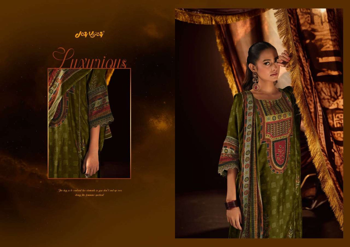 Jay Vijay Jhoomro Premium Bemberg Muslin Silk Suit Set