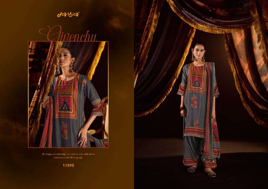 Jay Vijay Jhoomro Premium Bemberg Muslin Silk Suit Set