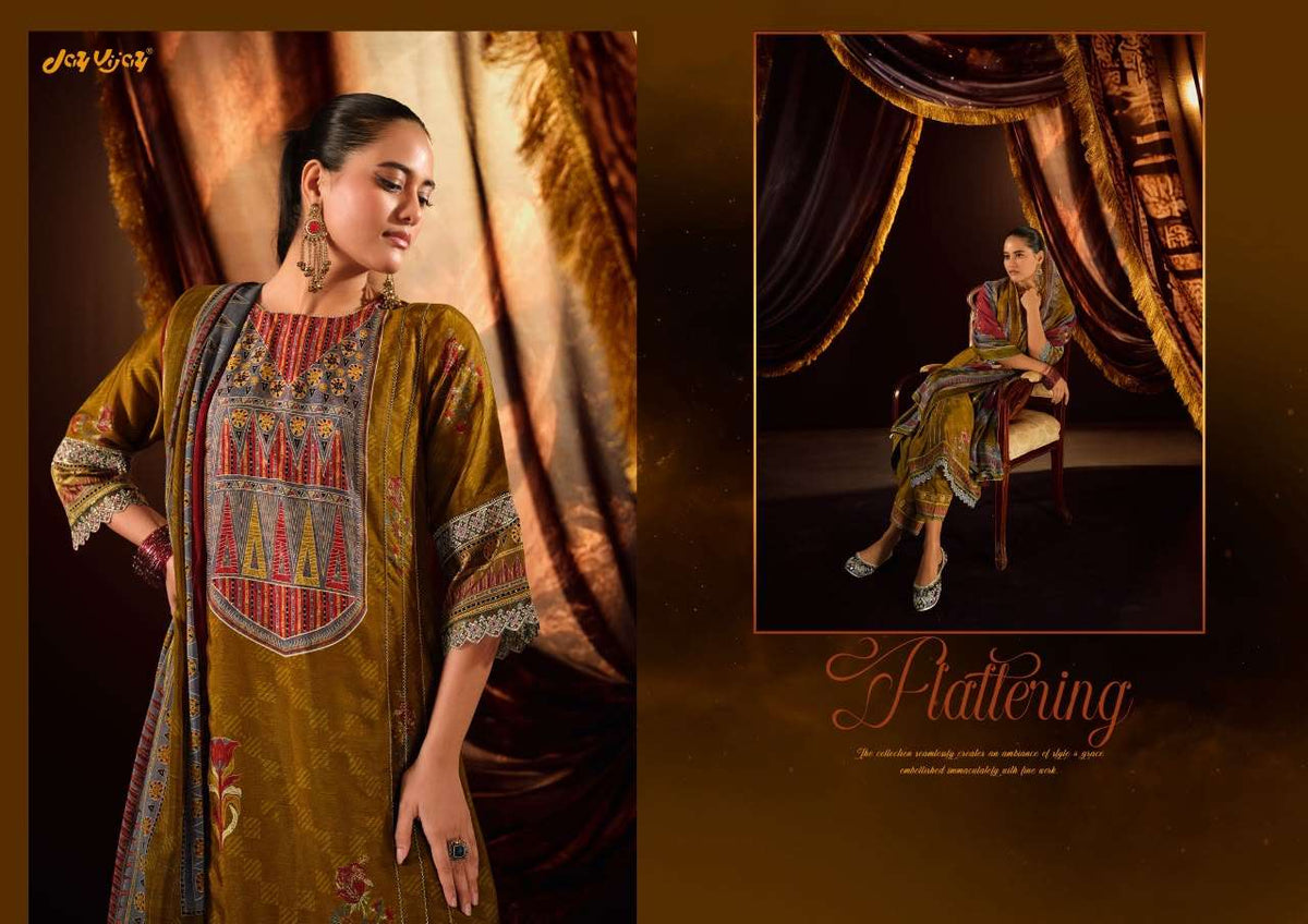 Jay Vijay Jhoomro Premium Bemberg Muslin Silk Suit Set
