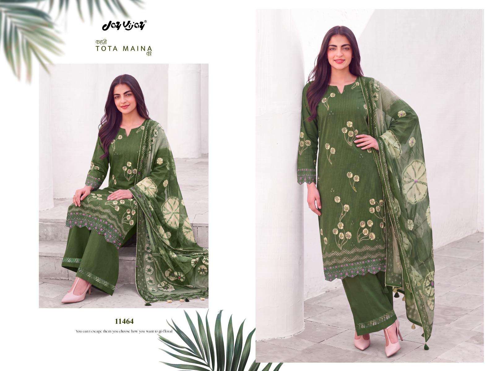 Jay Vijay Kahani Tota Maina Ki Premium Cotton Dress Material Wholesale
