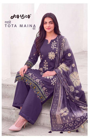 Jay Vijay Kahani Tota Maina Ki Premium Cotton Dress Material Wholesale - Amrah Wholesale