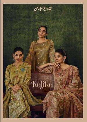 Jay Vijay Kalika Pure Tissue Jacquard Dress Material