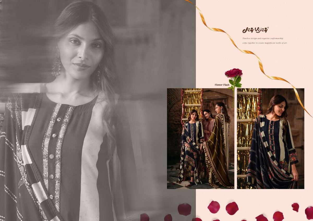 Jay Vijay Kashmee Pashmina Dress Material
