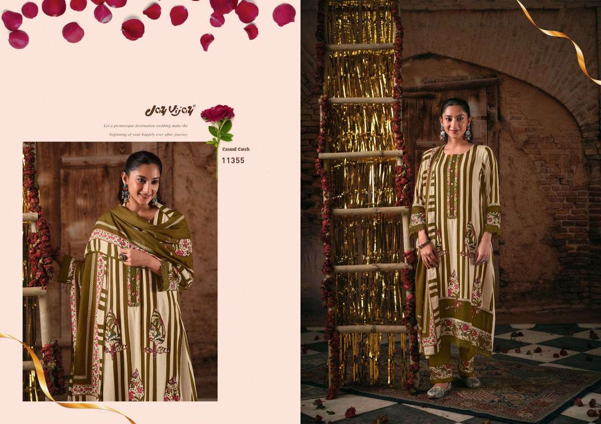 Jay Vijay Kashmee Pashmina Dress Material