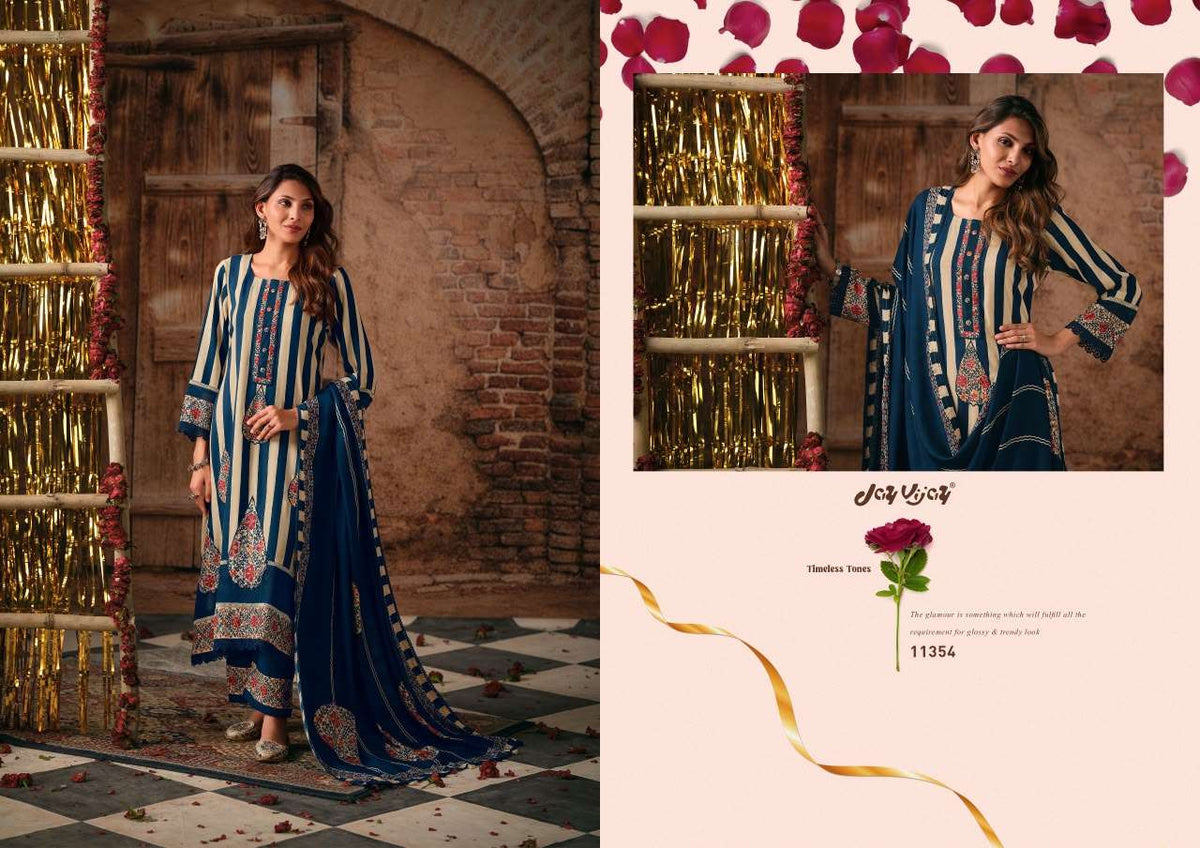 Jay Vijay Kashmee Pashmina Dress Material
