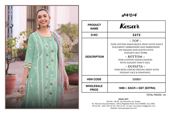 Jay Vijay Kesar 3273 - Amrah Wholesale