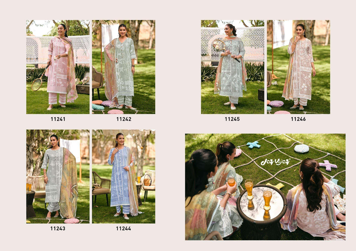 Jay Vijay Khel Kud South Cotton Hand Block Print Dress Material