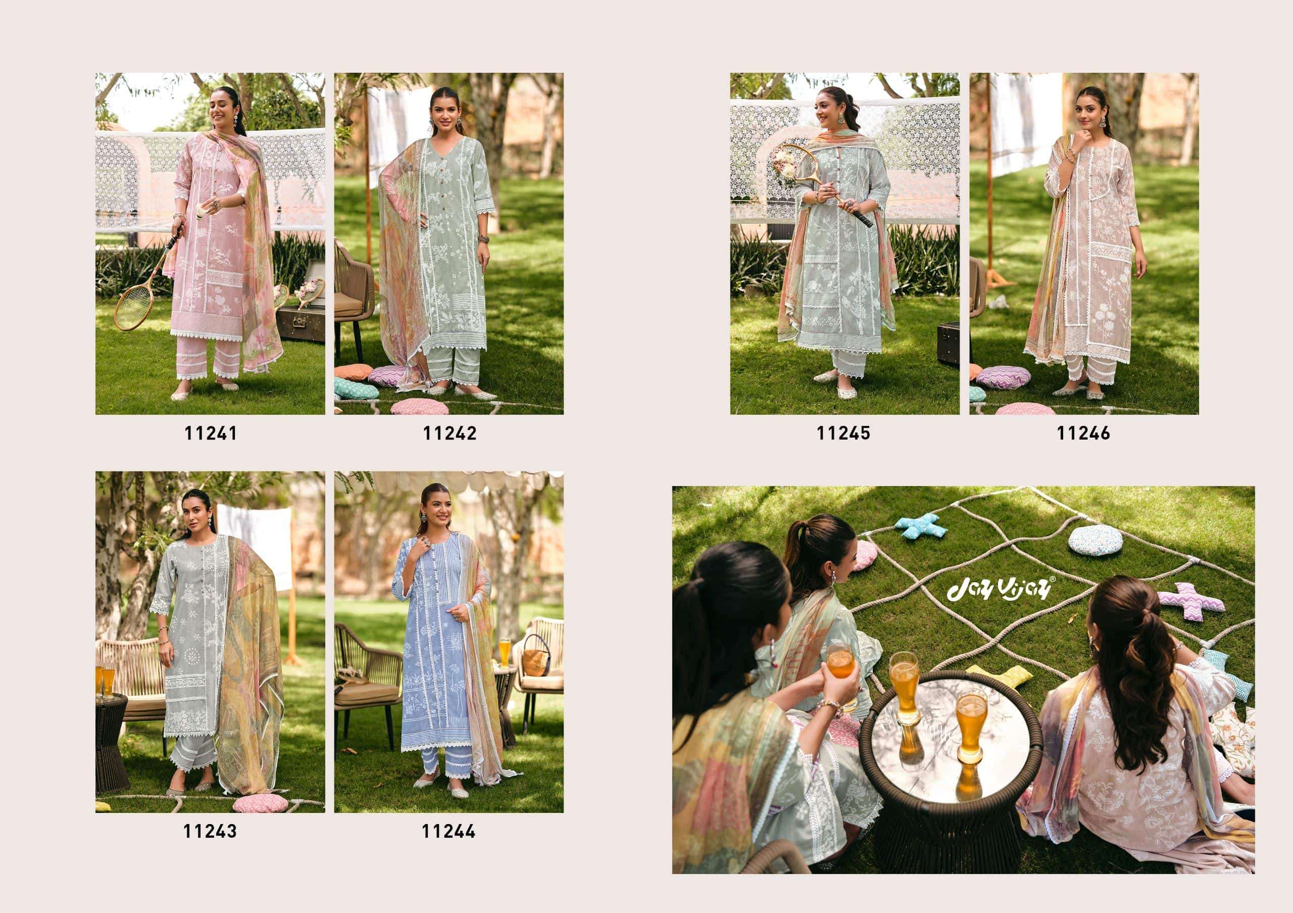 Jay Vijay Khel Kud South Cotton Hand Block Print Dress Material