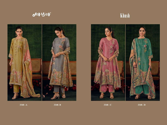 Jay Vijay Khush 3348 Bemberg Silk Dress Material