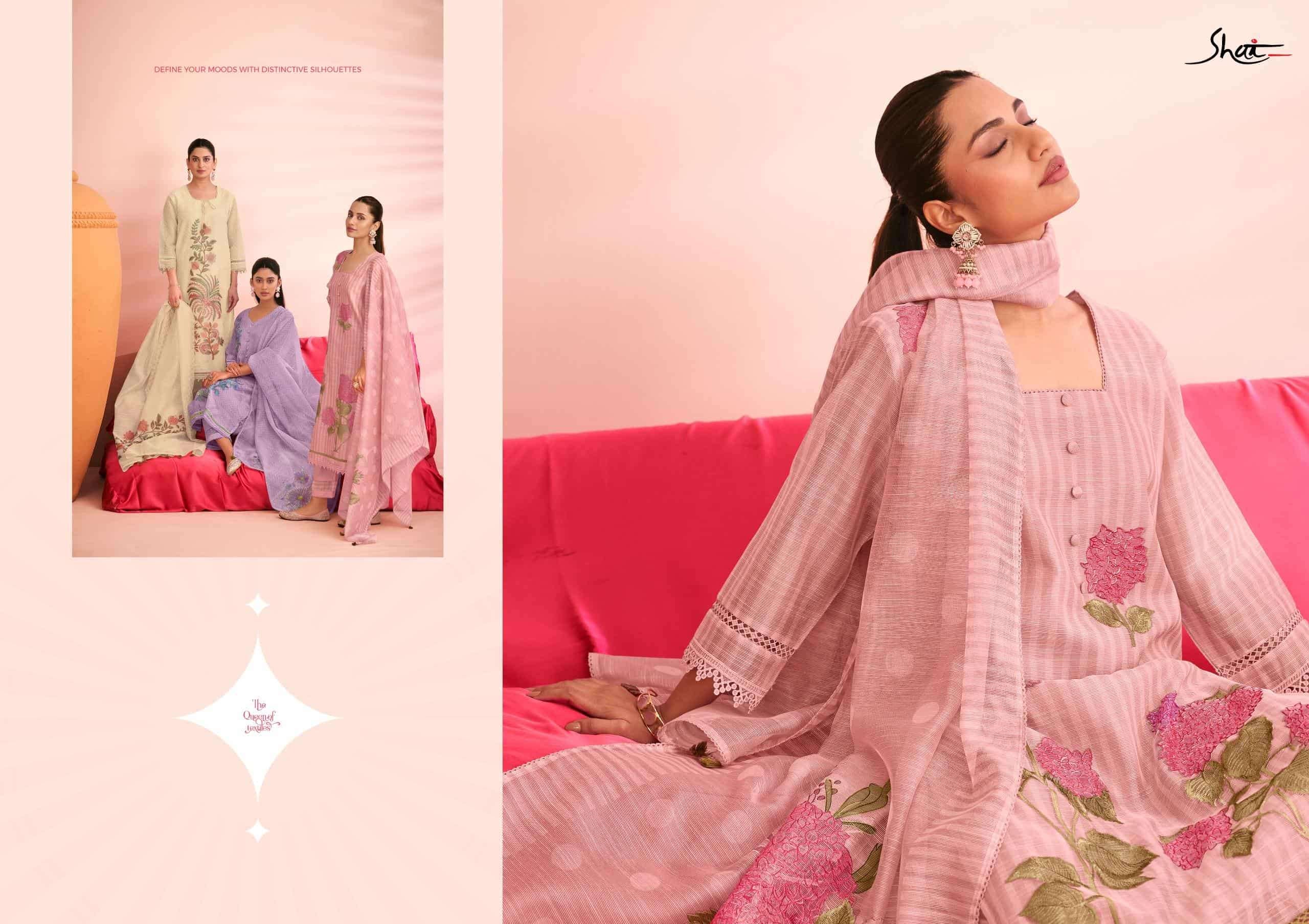 Jay Vijay Khushee Kota Embroidered Dress Material