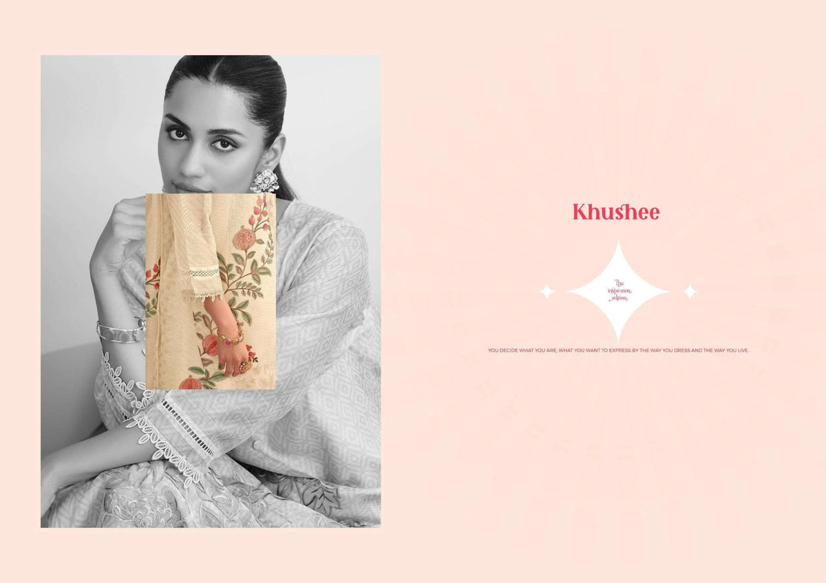 Jay Vijay Khushee Kota Embroidered Dress Material - Amrah Wholesale