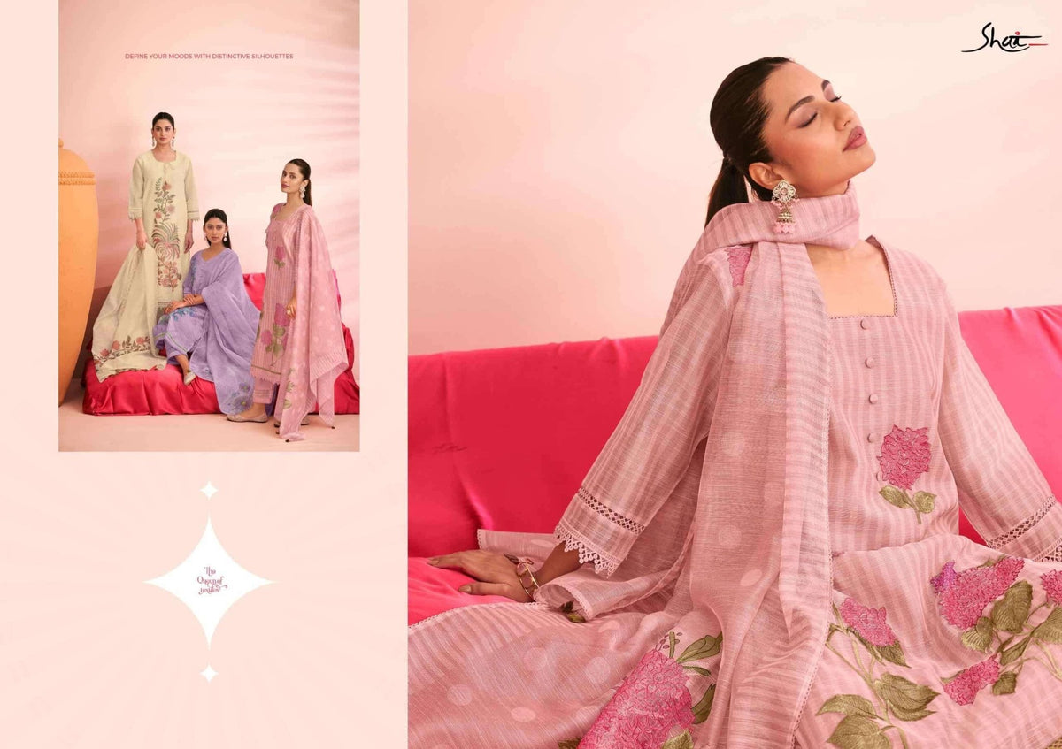 Jay Vijay Khushee Kota Embroidered Dress Material - Amrah Wholesale
