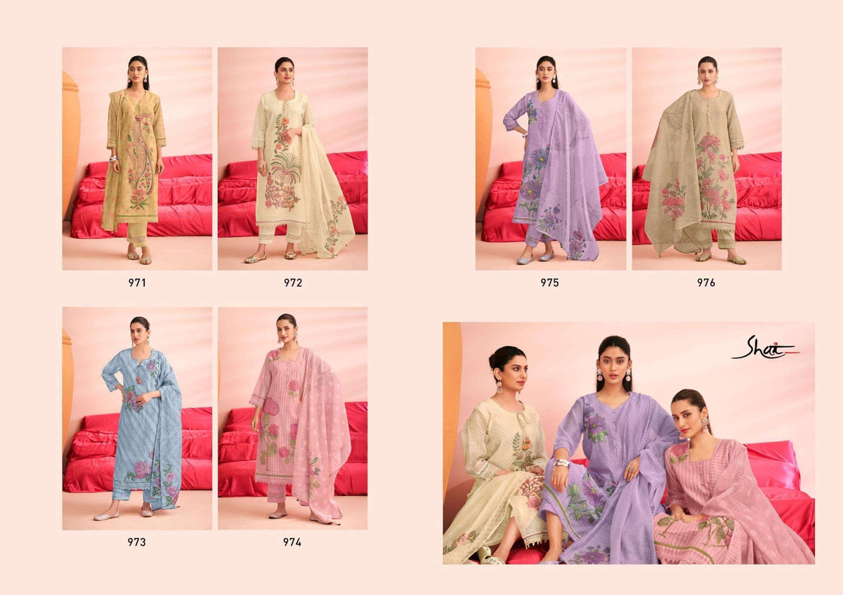 Jay Vijay Khushee Kota Embroidered Dress Material - Amrah Wholesale
