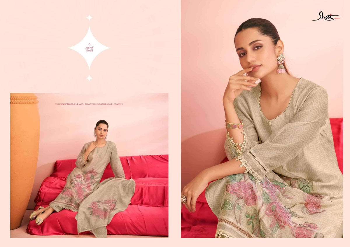 Jay Vijay Khushee Kota Embroidered Dress Material - Amrah Wholesale