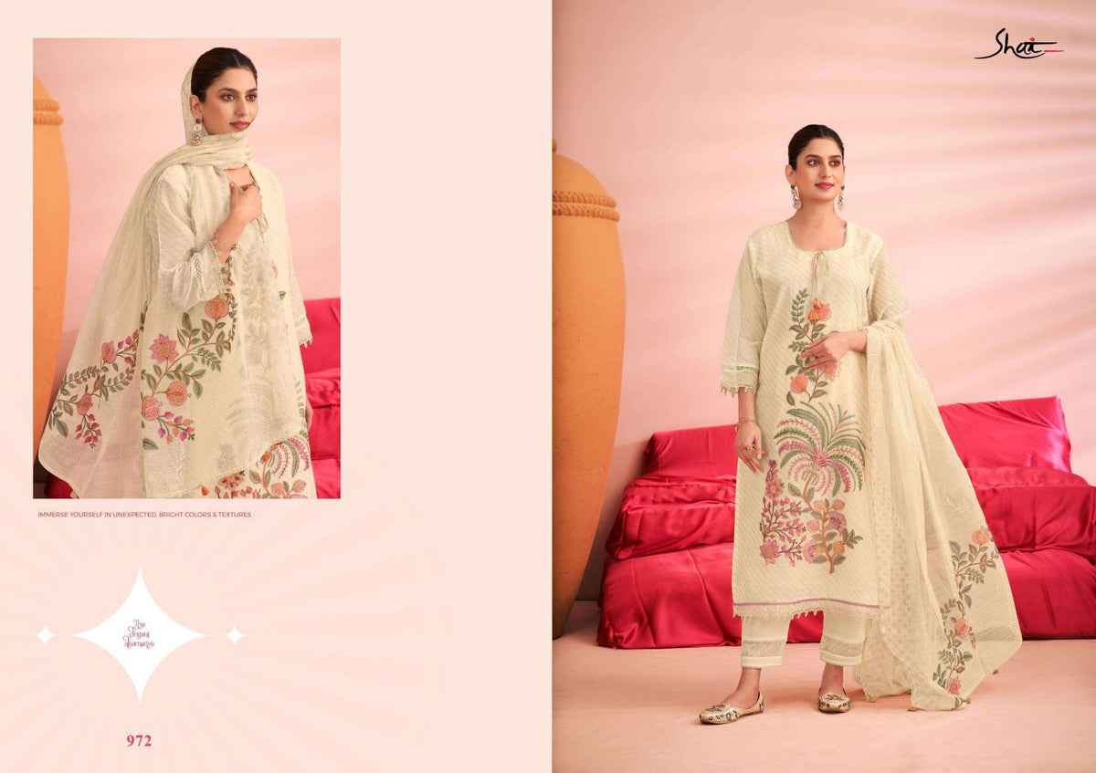 Jay Vijay Khushee Kota Embroidered Dress Material - Amrah Wholesale