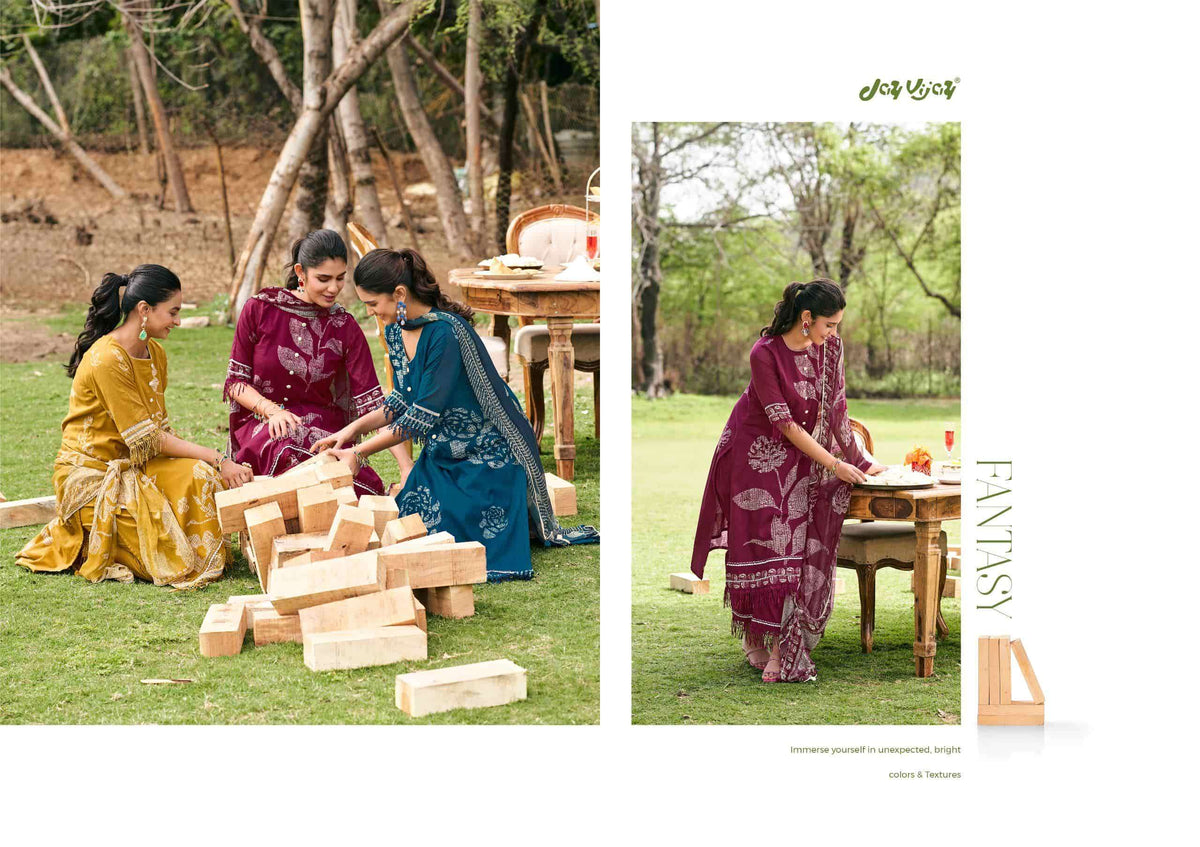 Jay Vijay Khushnuma Premium Mal Cotton Dress Material