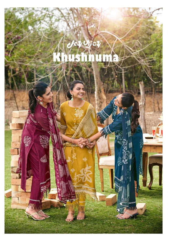 Jay Vijay Khushnuma Premium Mal Cotton Dress Material