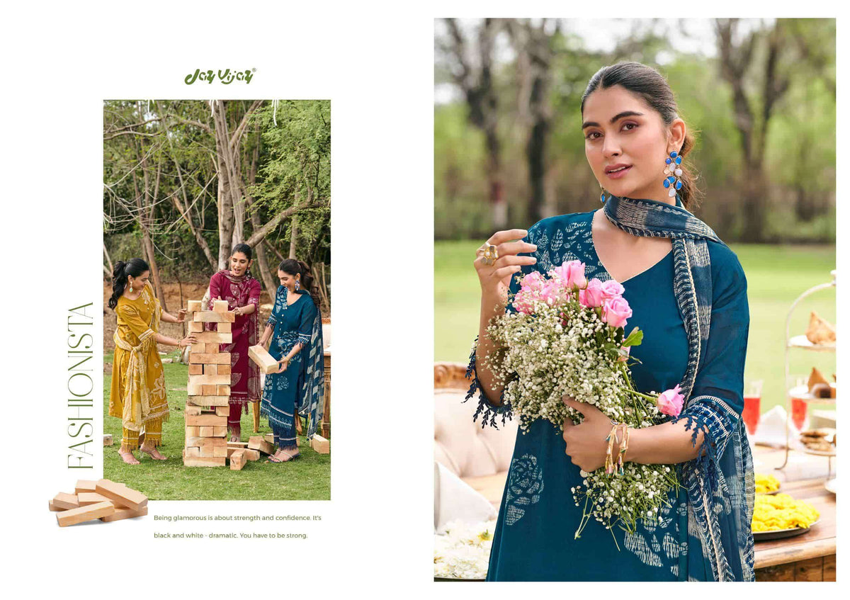 Jay Vijay Khushnuma Premium Mal Cotton Dress Material