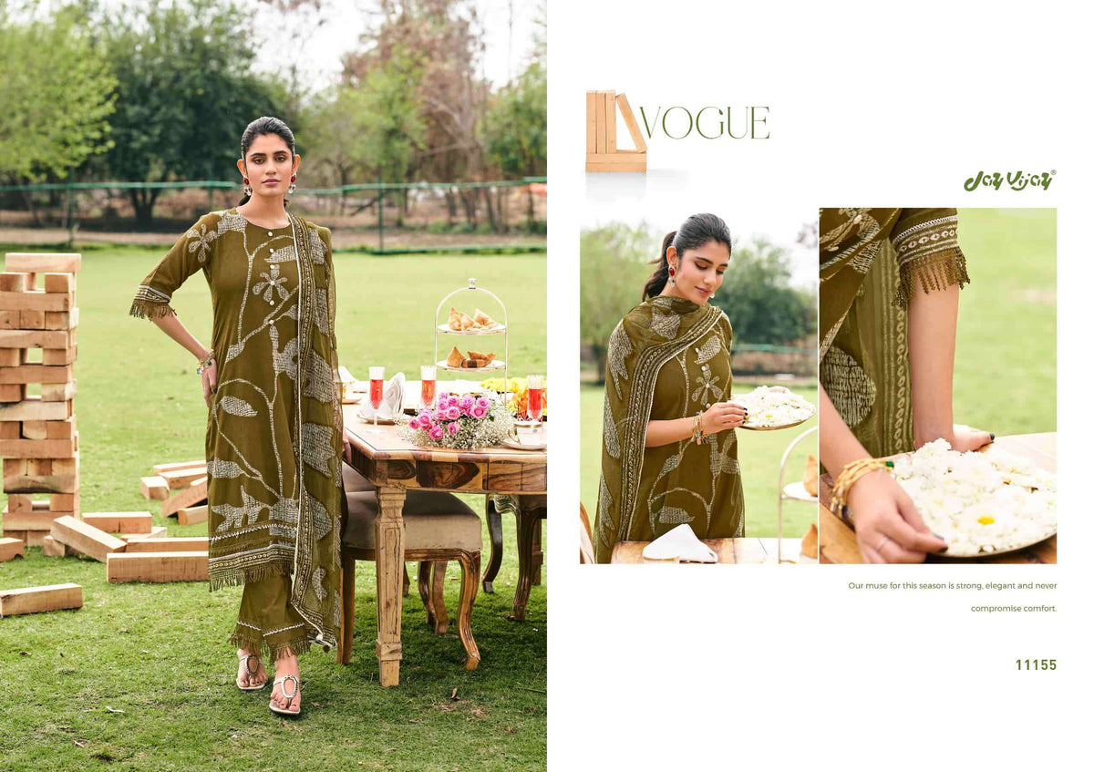 Jay Vijay Khushnuma Premium Mal Cotton Dress Material