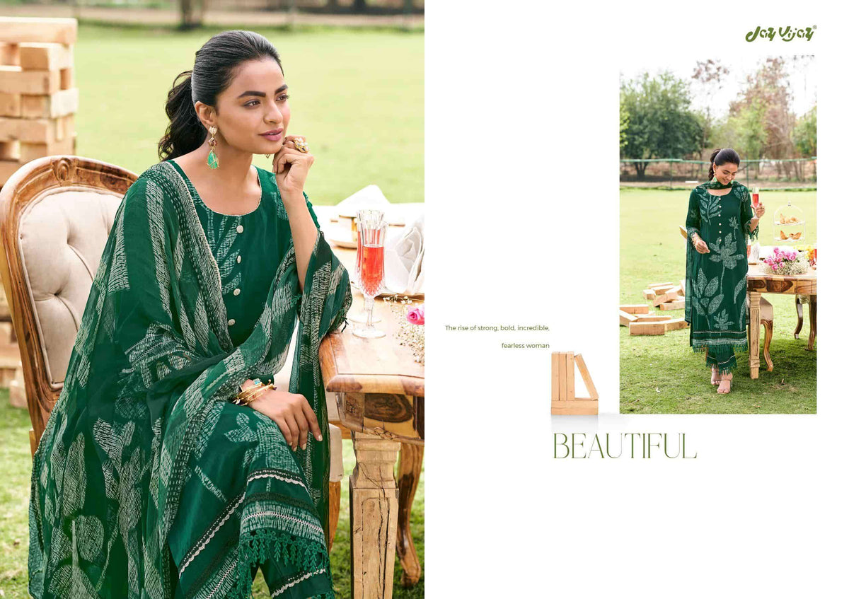 Jay Vijay Khushnuma Premium Mal Cotton Dress Material