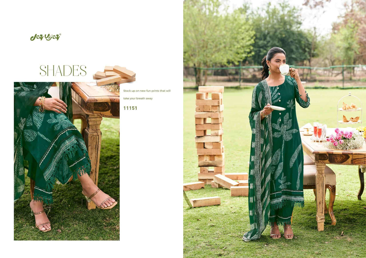 Jay Vijay Khushnuma Premium Mal Cotton Dress Material