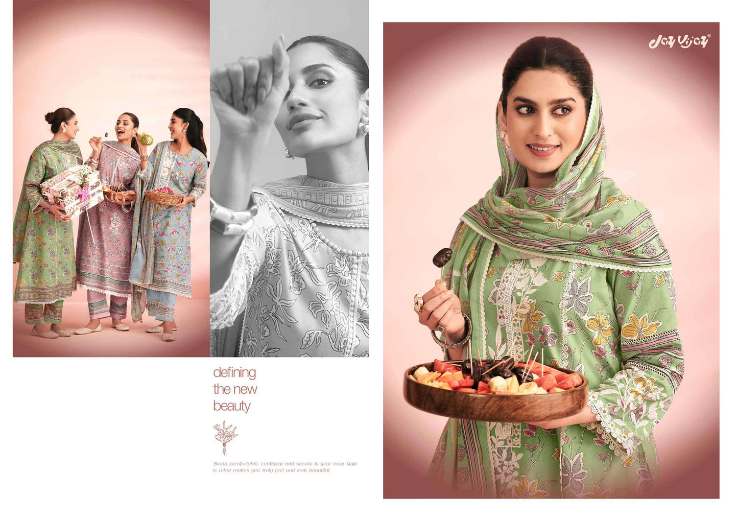 Jay Vijay Knock Knock Premium Cotton Dress Material - Amrah Wholesale