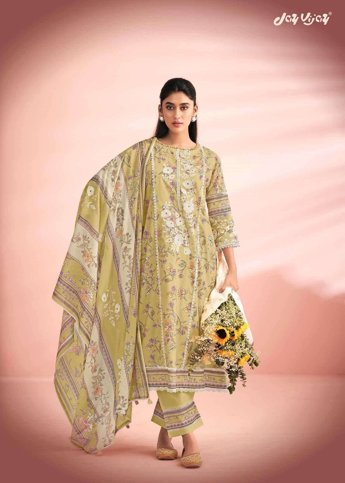 Jay Vijay Knock Knock Premium Cotton Dress Material - Amrah Wholesale
