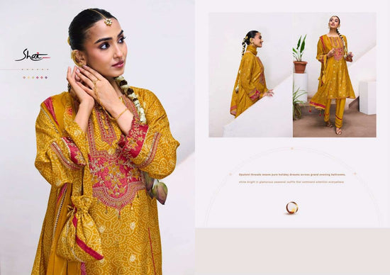 Jay Vijay Mahotsav Pure Bemberg Silk Jacquard Dress Material