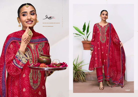 Jay Vijay Mahotsav Pure Bemberg Silk Jacquard Dress Material