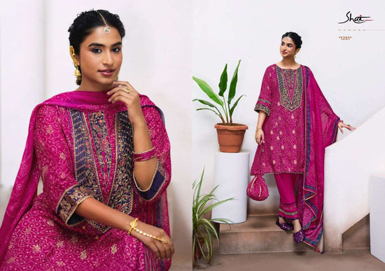 Jay Vijay Mahotsav Pure Bemberg Silk Jacquard Dress Material